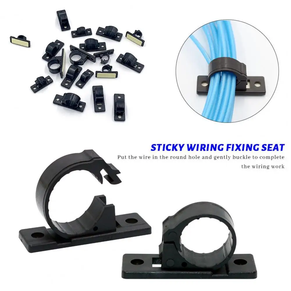Easy to Use 10Pcs Useful Data Line Management Wire Storage Clips Plastic Wire Storage Buckle Strong Adhesive for Car
Easy to Use 10Pcs Useful Data Line Management Wire Storage Clips Plastic Wire Storage Buckle Strong Adhesive for Car