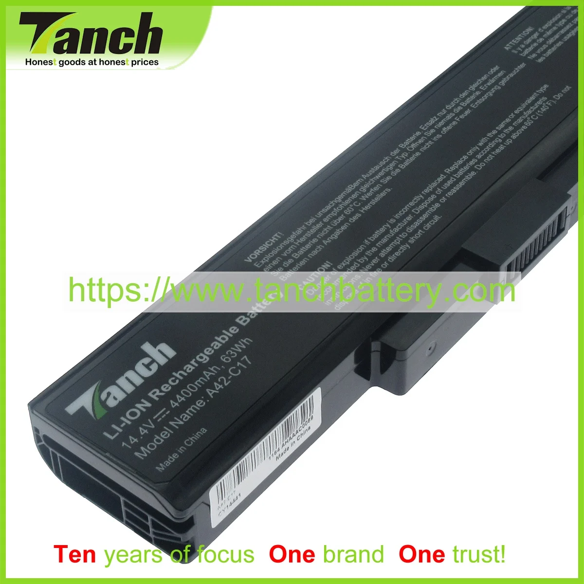 Tanch Laptop Battery for MEDION A32-C17 40045710 40045852 Akoya P7627 E7225T MD98867 E7227T MD98744 MD98575 14.4V 8cell
Tanch Laptop Battery for MEDION A32-C17 40045710 40045852 Akoya P7627 E7225T MD98867 E7227T MD98744 MD98575 14.4V 8cell