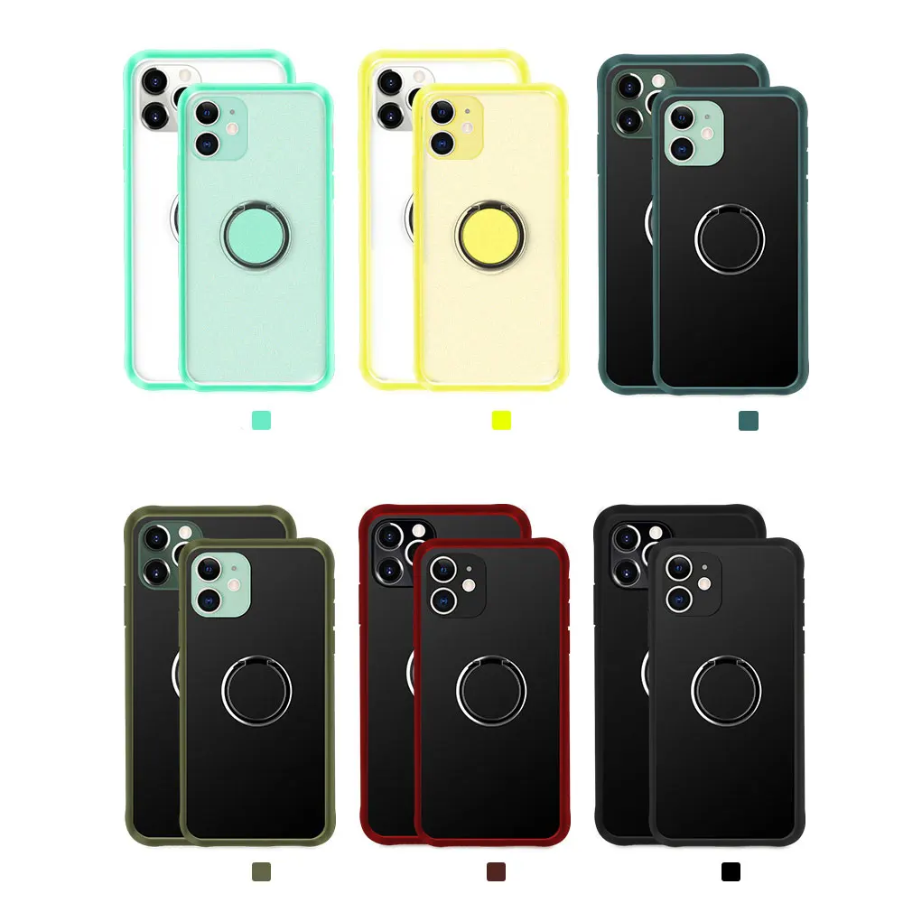 Чехол-кольцо для iPhone 11 Pro Max X XR XS 8 Plus 7 6 S Силиконовый противоударный бампер