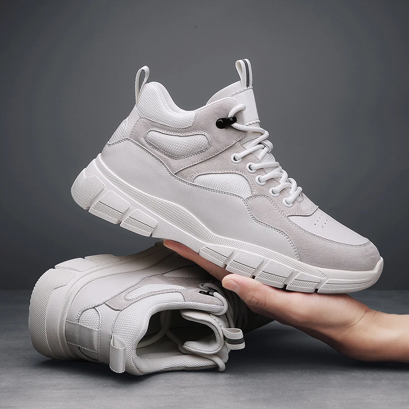 Men's Fashion Sneakers High Quality Genuine Leather Stitching Mid-Top Shoes Outdoor Breathable Casual Shoes All-match Men Shoes
Men's Fashion Sneakers High Quality Genuine Leather Stitching Mid-Top Shoes Outdoor Breathable Casual Shoes All-match Men Shoes