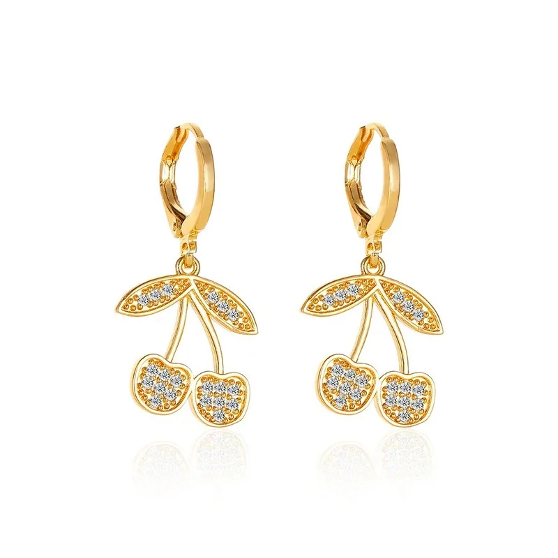 VILAGE New 2021 Small Fresh and Sweet Zircon Cherry Earrings Fruit Earrings Earrings for Ladies Party Jewelry Daily Wear Jewelry
VILAGE New 2021 Small Fresh and Sweet Zircon Cherry Earrings Fruit Earrings Earrings for Ladies Party Jewelry Daily Wear Jewelry