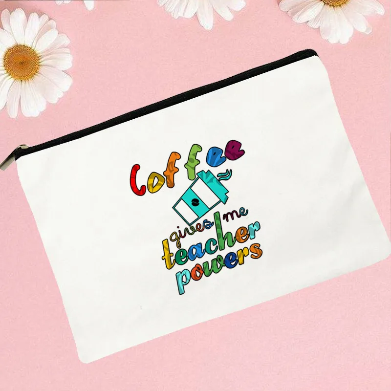 Women Coffee and Teacher Printed Make up bag Fashion Women Cosmetics Organizer Bag for Travel Colorful Storage Bag for Lady Bag
Women Coffee and Teacher Printed Make up bag Fashion Women Cosmetics Organizer Bag for Travel Colorful Storage Bag for Lady Bag