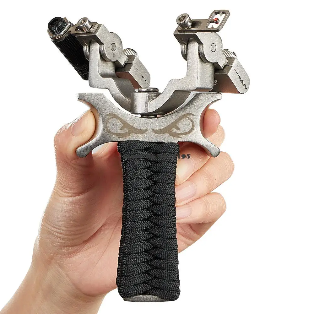 Stainless Steel Laser Aiming Slingshot Outdoor Competitive Flat Leather Hunting Sling Shot Rotatable Bow Head
Stainless Steel Laser Aiming Slingshot Outdoor Competitive Flat Leather Hunting Sling Shot Rotatable Bow Head
