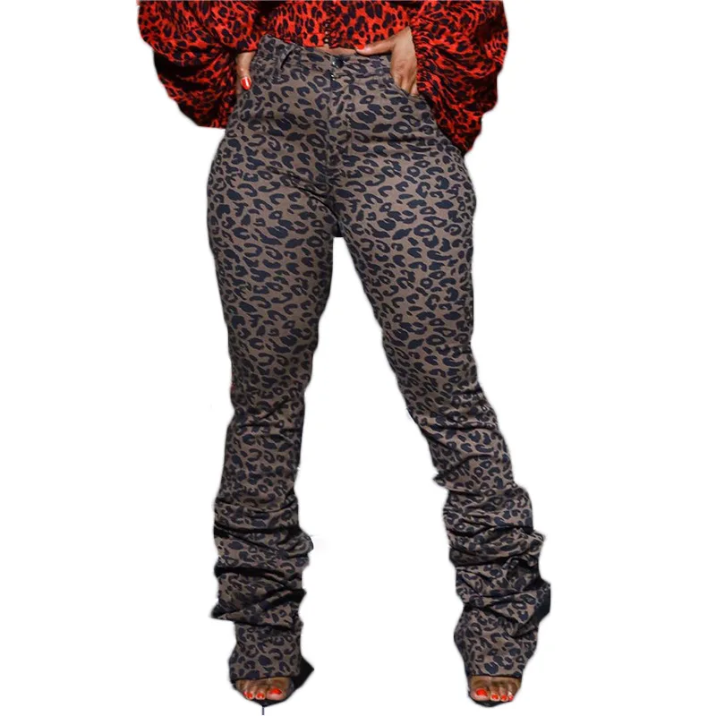 ZKYZWX Leopard Stacked Leggings for Women Sweatpants Sexy Fashion Elastic High Waisted Joggers Fitness Trousers Fall Clothing
ZKYZWX Leopard Stacked Leggings for Women Sweatpants Sexy Fashion Elastic High Waisted Joggers Fitness Trousers Fall Clothing