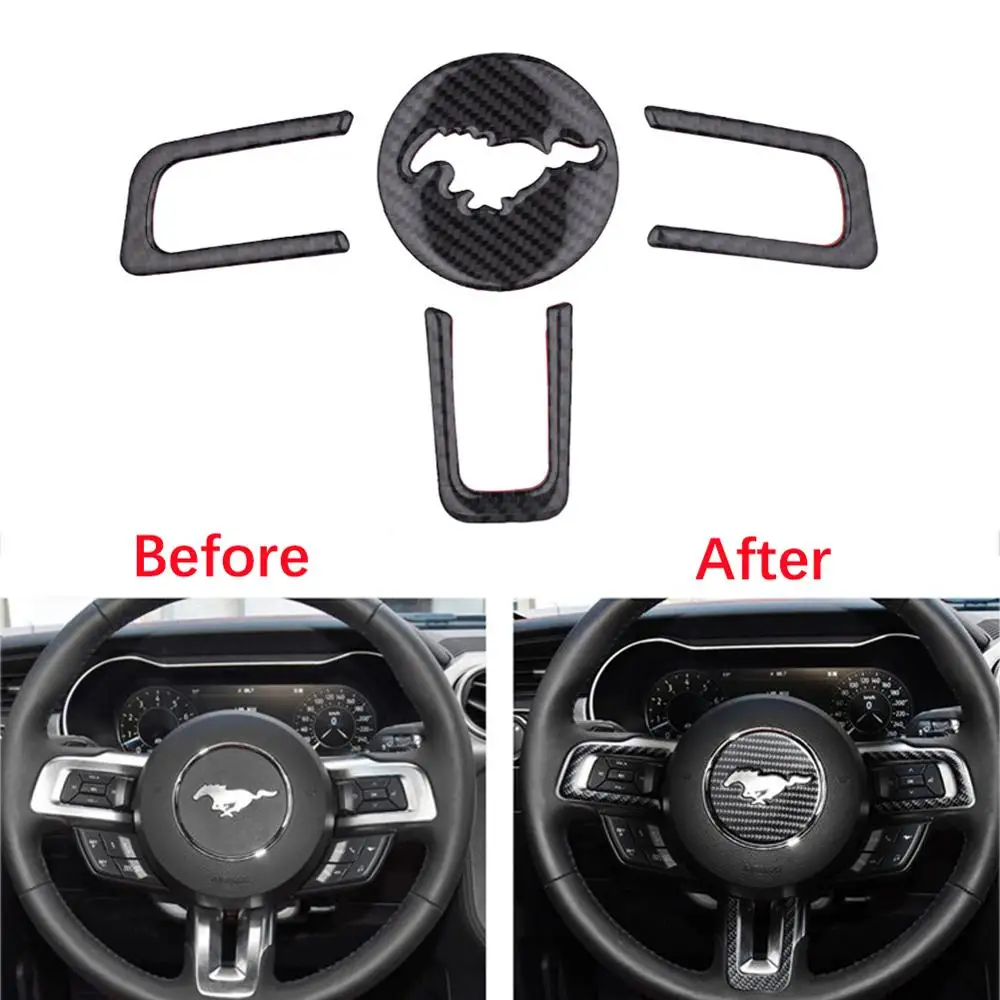 Car Styling Inner Carbon Fiber Front Steering Wheel Cover Molding Trim Decor for F-ord Mustang 2015 2016 2017 2018 2019
Car Styling Inner Carbon Fiber Front Steering Wheel Cover Molding Trim Decor for F-ord Mustang 2015 2016 2017 2018 2019