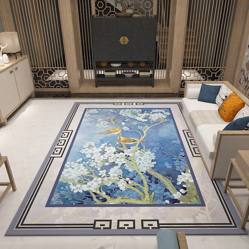 Pop Chinese Style Tranditional Carpet Printed Rug Living Room Large Bedroom Mat Classical Floral Bird Pattern Rug Home Art Decor
Pop Chinese Style Tranditional Carpet Printed Rug Living Room Large Bedroom Mat Classical Floral Bird Pattern Rug Home Art Decor