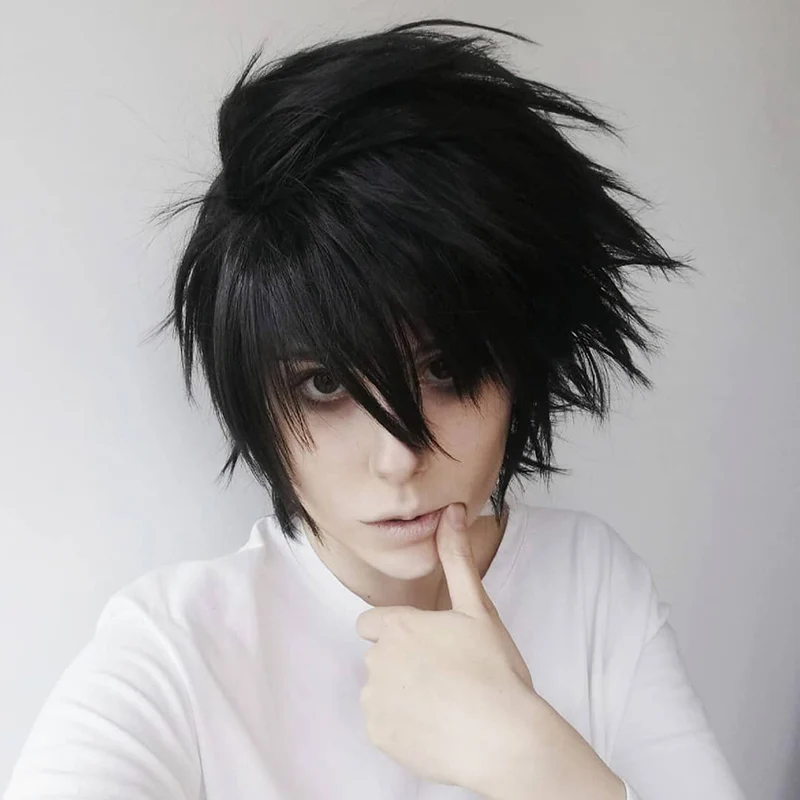Аниме Death Note L Cos парик мужской L.Lawliet короткий черный термостойкие волосы Pelucas Косплей Костюм Парики + парик Кепка
Аниме Death Note L Cos парик мужской L.Lawliet короткий черный термостойкие волосы Pelucas Косплей Костюм Парики + парик Кепка