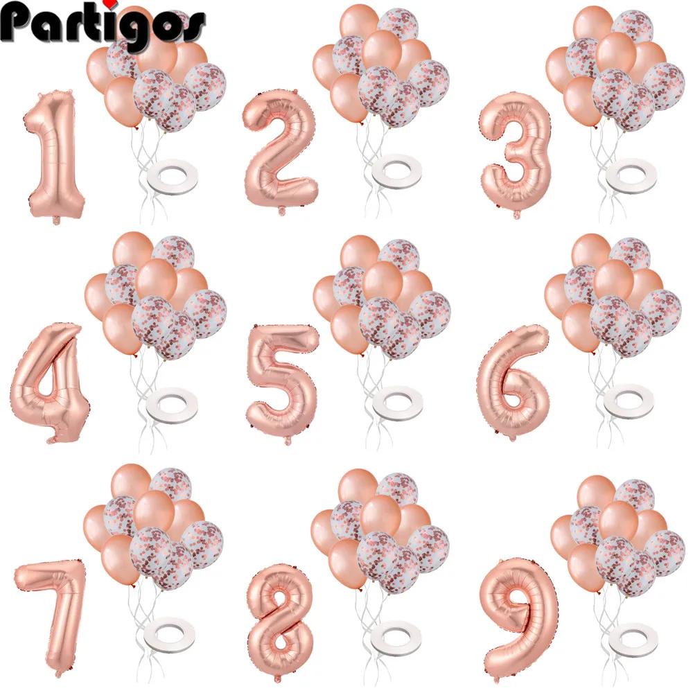 1set Rose Gold 1 2 3 4 5 6 7 8 9 Foil Balloons Number Happy Birthday Balloon 1st Birthday Party Decorations Kids Baby Shower
1set Rose Gold 1 2 3 4 5 6 7 8 9 Foil Balloons Number Happy Birthday Balloon 1st Birthday Party Decorations Kids Baby Shower
