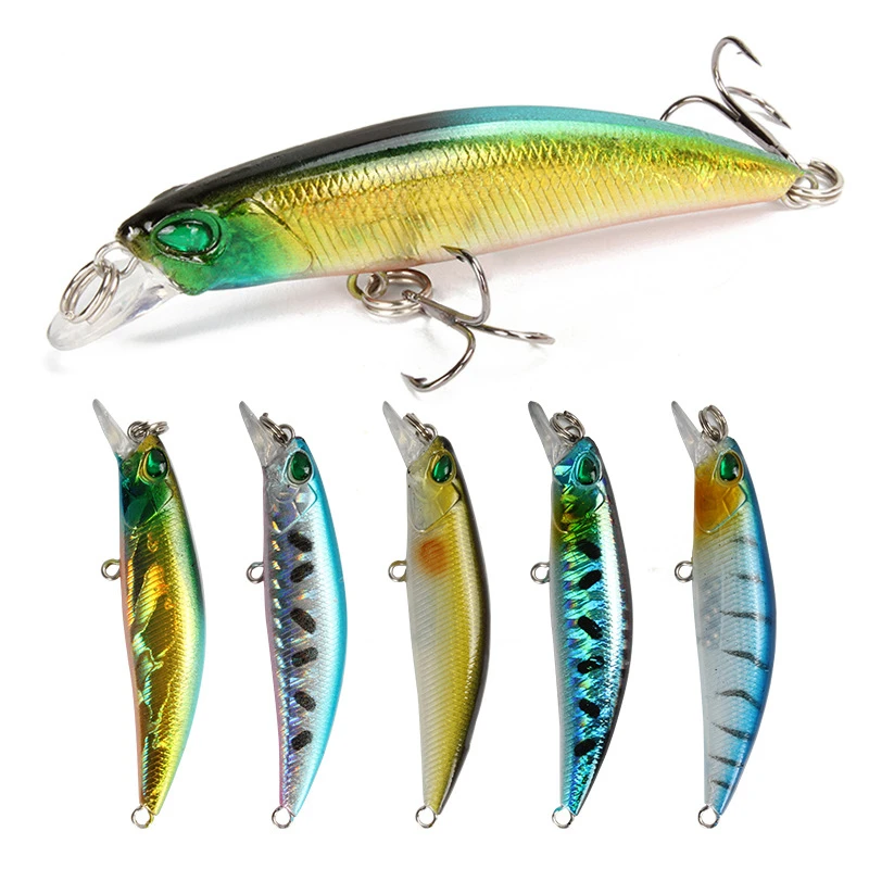 1 Pcs/lot 6.5cm 4.1g Wobbler Fishing Lure Minnow Hard Bait with Fishing Hooks 3D Eyes Bass Trolling Isca Artificiail Tackle
1 Pcs/lot 6.5cm 4.1g Wobbler Fishing Lure Minnow Hard Bait with Fishing Hooks 3D Eyes Bass Trolling Isca Artificiail Tackle
