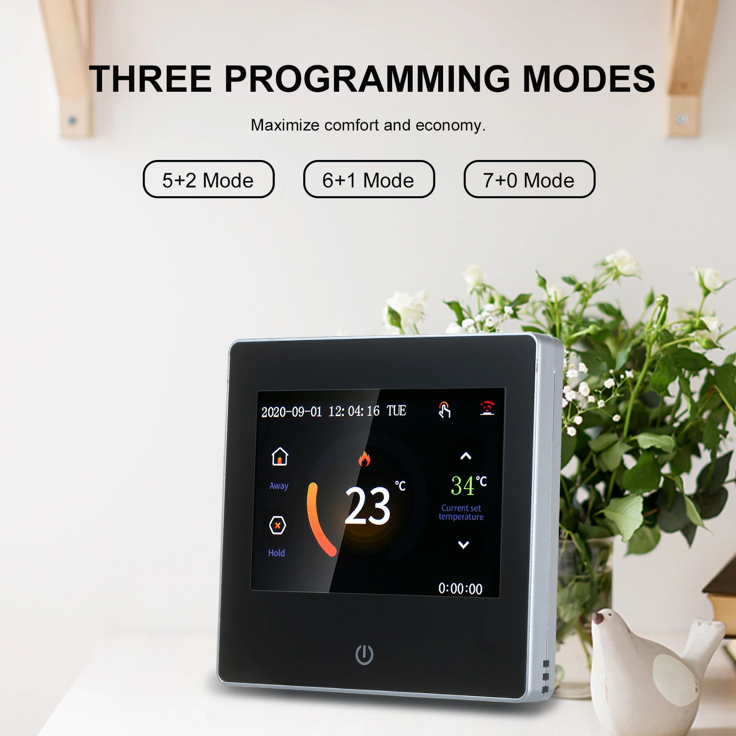 Smart Thermostat LCD Touch-screen Programmable Thermostat with WIFI Electric Heating 16A Digital Temperature Controller
Smart Thermostat LCD Touch-screen Programmable Thermostat with WIFI Electric Heating 16A Digital Temperature Controller