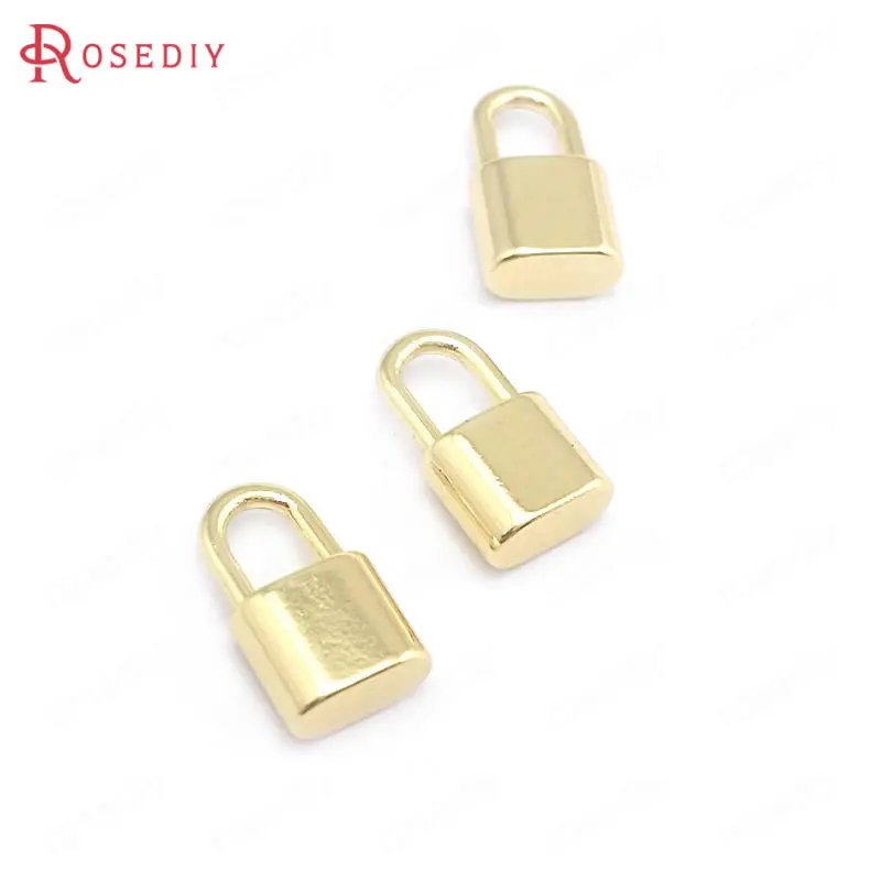 (40379)10PCS 7.3x12.7MM 24K Gold Color Brass Glossy 3D Lock Charms Pendants Jewelry Making Supplies Diy Findings Accessories
(40379)10PCS 7.3x12.7MM 24K Gold Color Brass Glossy 3D Lock Charms Pendants Jewelry Making Supplies Diy Findings Accessories