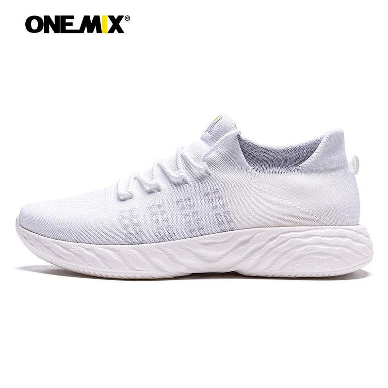 

ONEMIX Women Running Shoes Breathable Height Increasing Casual Flat Sport Shoes Light Tenis Outdoor Jogging Slip-on Sneakers
