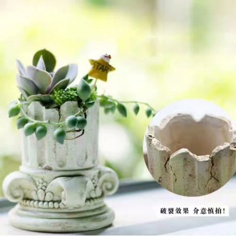 1 Pc Ancient Greek Pillars Flower Pot Epoxy Resin Silicone Mold 3D Roman Column Succulent Plant Planter Pot Mold for Concrete
1 Pc Ancient Greek Pillars Flower Pot Epoxy Resin Silicone Mold 3D Roman Column Succulent Plant Planter Pot Mold for Concrete