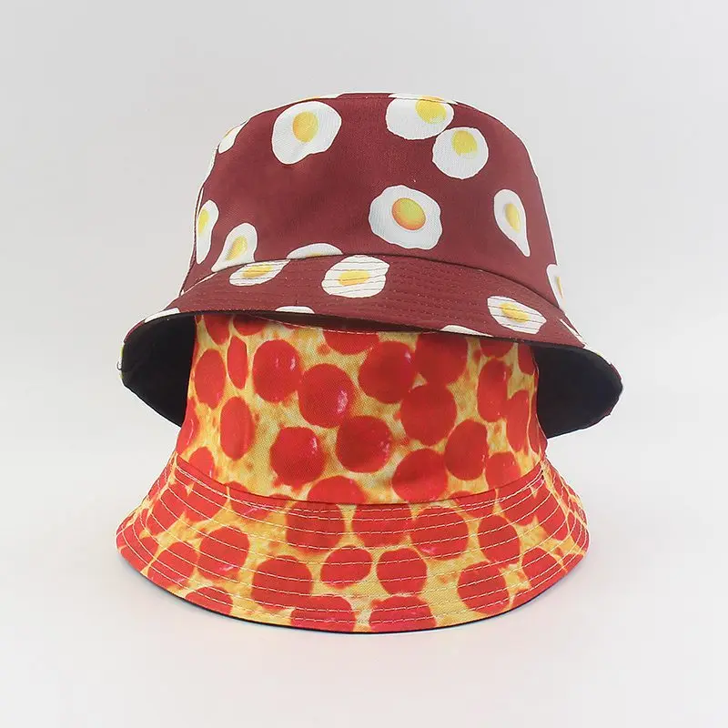 Creative Bucket Hat Omelette Printing Fisherman Hat Summer Outdoor Reversible Sun Protection Fishing Hat Men's Panama Bob Cap
Creative Bucket Hat Omelette Printing Fisherman Hat Summer Outdoor Reversible Sun Protection Fishing Hat Men's Panama Bob Cap