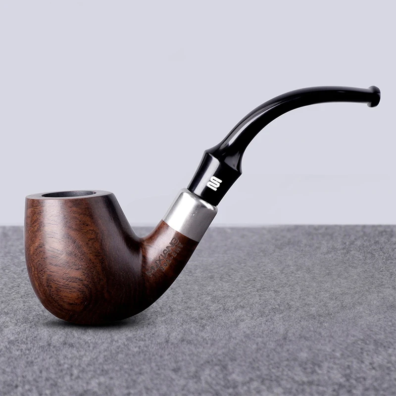 Ebony wood 9MM Filter Tobacco pipe Bent Type smoking pipe Handmade Solid wood cigarette holder Tobacco pipe Gift pipe accessory
Ebony wood 9MM Filter Tobacco pipe Bent Type smoking pipe Handmade Solid wood cigarette holder Tobacco pipe Gift pipe accessory