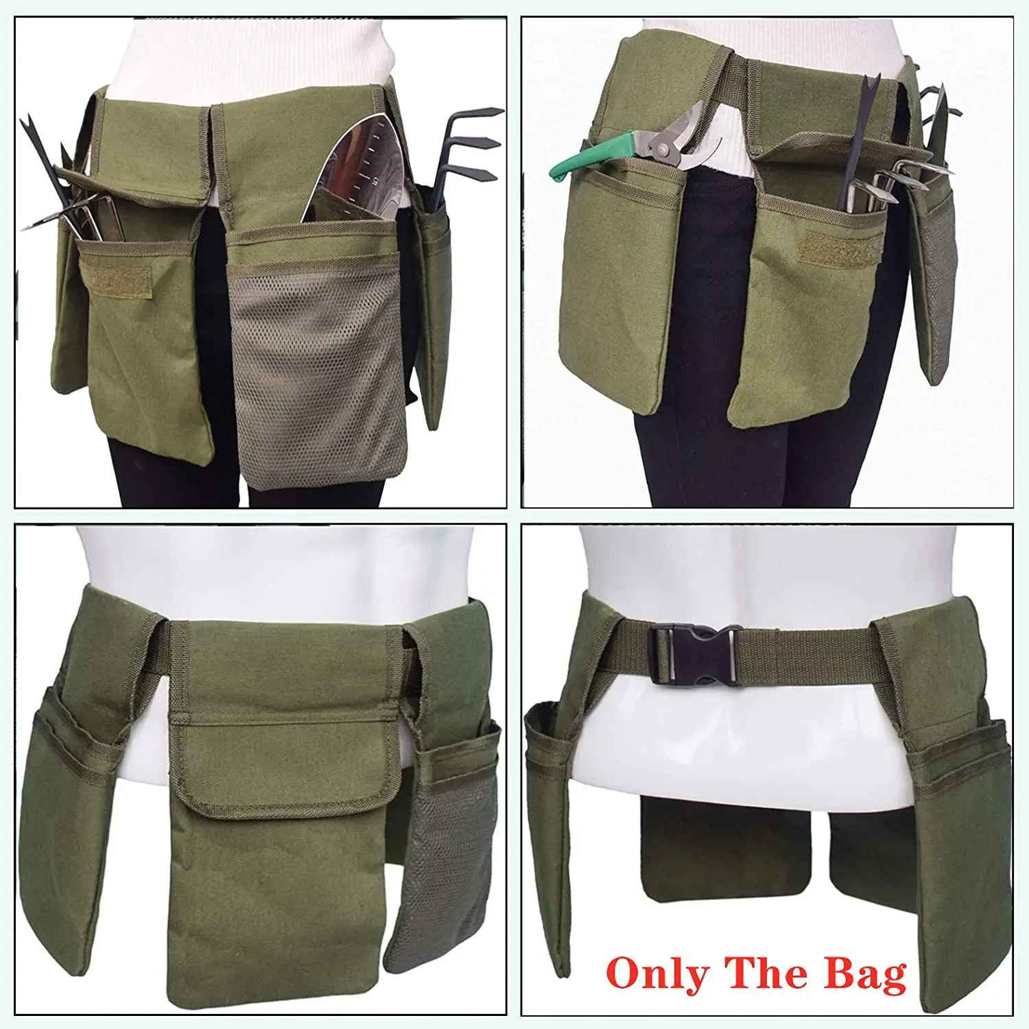 Gardening Tool Belt Bag - Canvas Waist Tool Apron Organizer Hanging Pouch with 4 Pockets, Waterproof
Gardening Tool Belt Bag - Canvas Waist Tool Apron Organizer Hanging Pouch with 4 Pockets, Waterproof