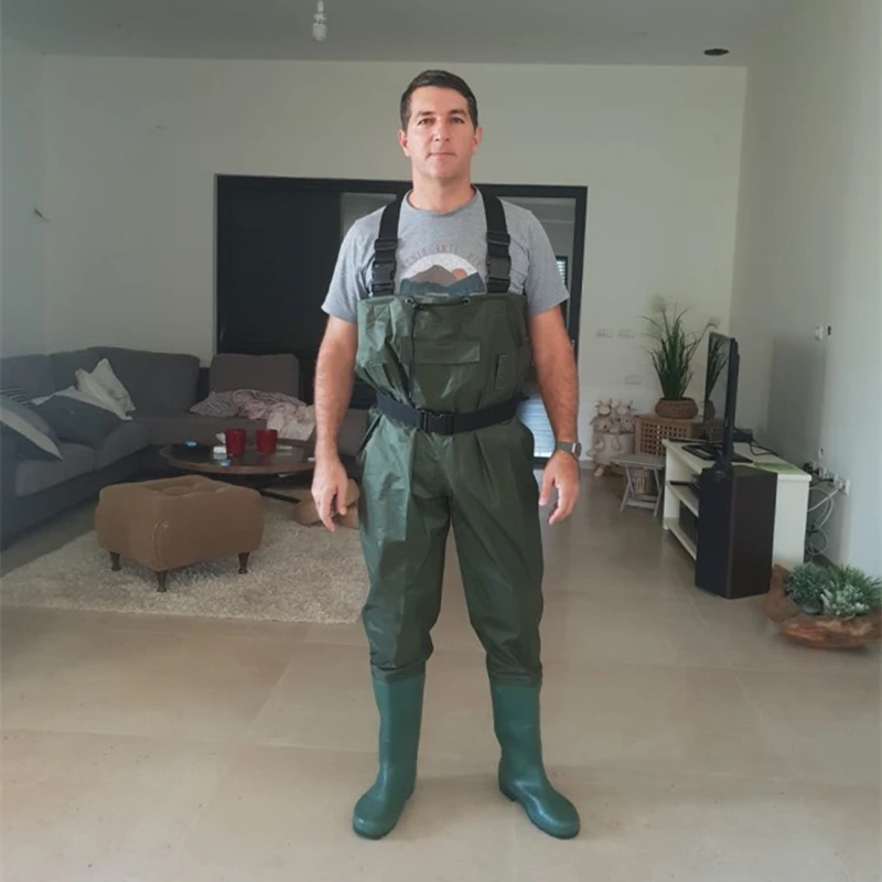 2018 Outdoor Fishing Camping Farming Breathable Overalls Male Wear Strap Jumpsuits Men Waterproof Wading pants with Boots
2018 Outdoor Fishing Camping Farming Breathable Overalls Male Wear Strap Jumpsuits Men Waterproof Wading pants with Boots