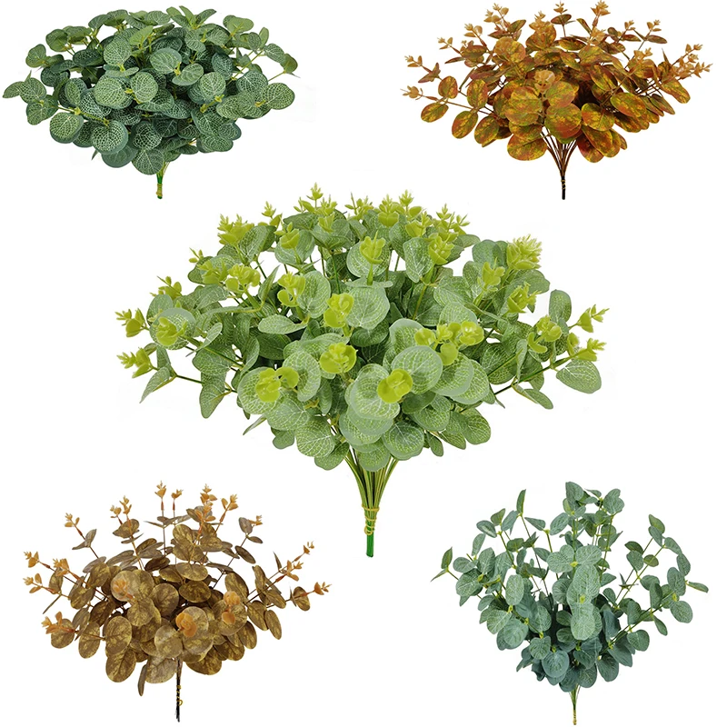 15Pcs Artificial Leaves Eucalyptus Fake Plants Flower Material for Wedding Flower Wall Home Decoration Greenery Plant Leaf Decor
15Pcs Artificial Leaves Eucalyptus Fake Plants Flower Material for Wedding Flower Wall Home Decoration Greenery Plant Leaf Decor