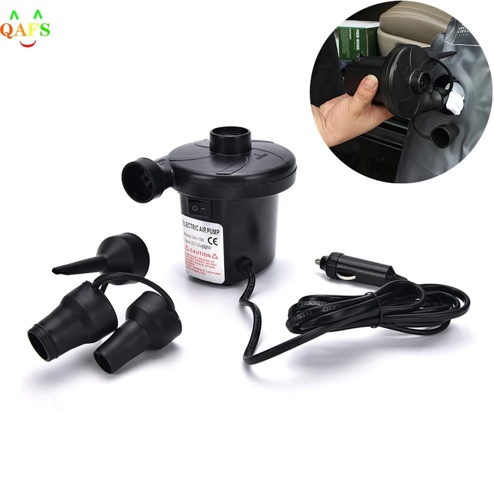 12V Car Inflatable Pump Car Auto DC Electric Air Pump Inflator + 3 Nozzles AirBed Mattress Boat High Quality
12V Car Inflatable Pump Car Auto DC Electric Air Pump Inflator + 3 Nozzles AirBed Mattress Boat High Quality