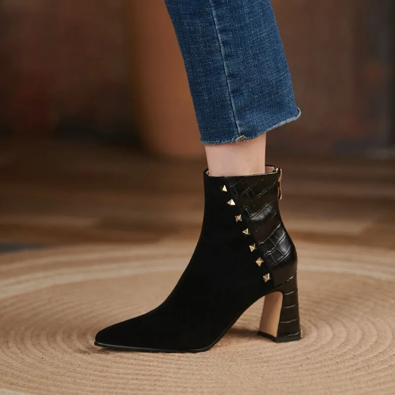 Ankle Boots For Women 2021 Black Heels Boots Winter Shoes Women Sexy Booties Suede Leather Woman Shoes Botines Mujer Botas Mujer
Ankle Boots For Women 2021 Black Heels Boots Winter Shoes Women Sexy Booties Suede Leather Woman Shoes Botines Mujer Botas Mujer