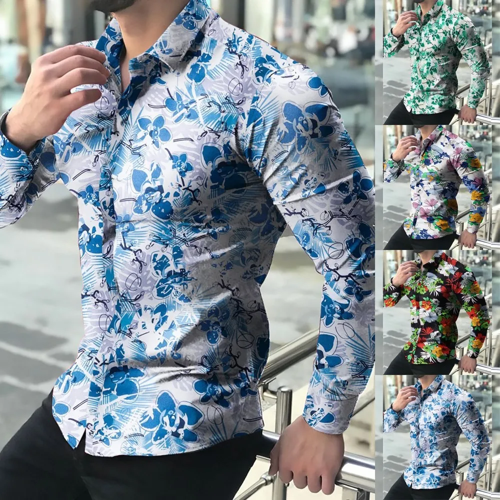 Fashion Mens Casual Printed Shirt Slim Fit Formal Shirts Long Sleeve Button Down Tops National Style Lapel Business Formal Men
Fashion Mens Casual Printed Shirt Slim Fit Formal Shirts Long Sleeve Button Down Tops National Style Lapel Business Formal Men