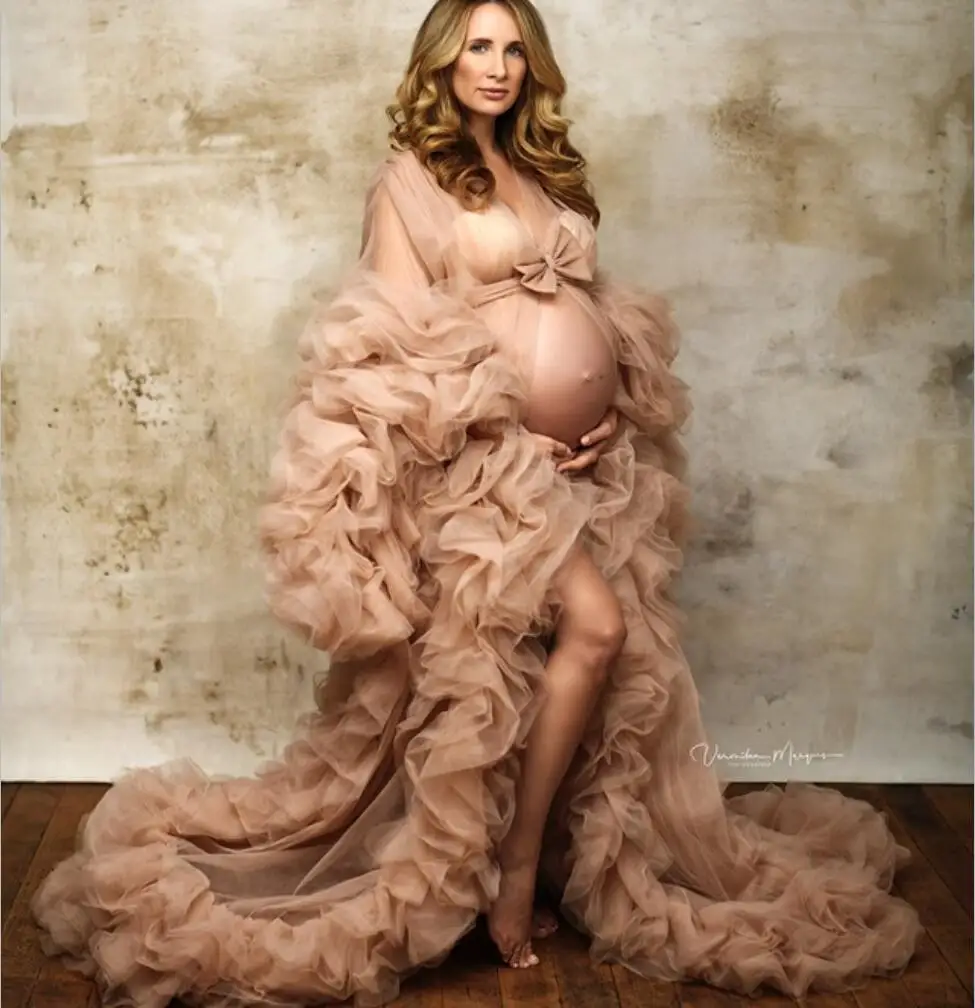 Шикарное кимоно с оборками из тюля с длинным рукавом для женщин, зимнее пикантное кимоно, одежда для сна для беременвечерние женский халат, ... 
Шикарное кимоно с оборками из тюля с длинным рукавом для женщин, зимнее пикантное кимоно, одежда для сна для беременвечерние женский халат, ...