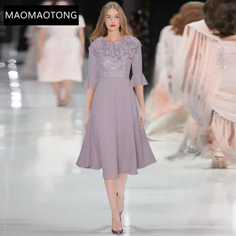Women's Clothing Women's ClothingFashion Designer Dress Spring Women's Dress 3/4 Flare Sleeve Lace Ruffles Elegant Slim Dresses
Women's Clothing Women's ClothingFashion Designer Dress Spring Women's Dress 3/4 Flare Sleeve Lace Ruffles Elegant Slim Dresses