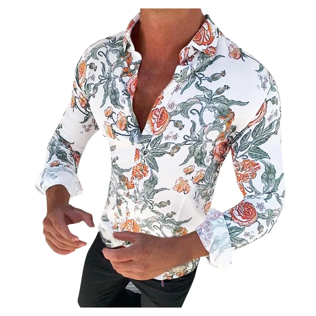 2021Men's Floral Shirt Long Sleeve Casual Shirt Fashion Rose Flower 3D Printed Turn-down Collar Slim Hawaii Shirt For Mens
2021Men's Floral Shirt Long Sleeve Casual Shirt Fashion Rose Flower 3D Printed Turn-down Collar Slim Hawaii Shirt For Mens