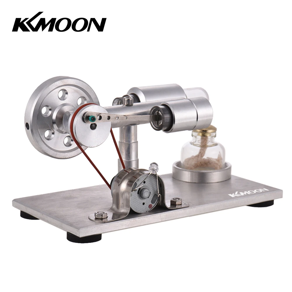 KKmoon Hot Air Stirling Engine Motor Colorful LED Flywheel Education Toy Electricity Power Generator Model
KKmoon Hot Air Stirling Engine Motor Colorful LED Flywheel Education Toy Electricity Power Generator Model