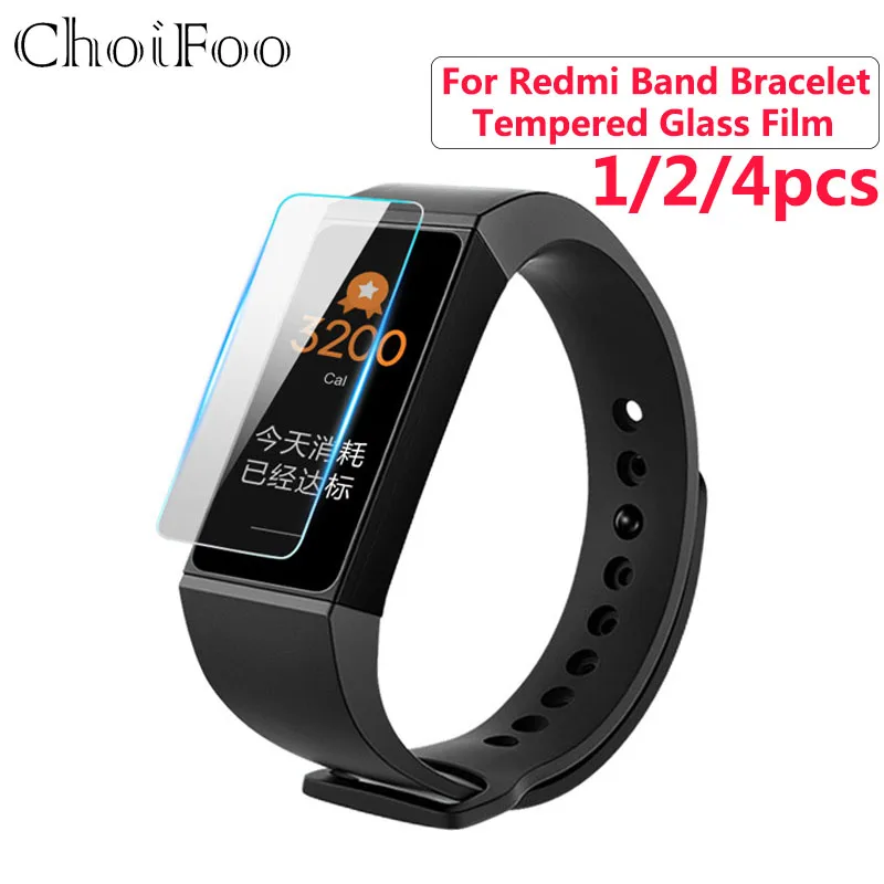 4 шт. Защитная закаленная пленка для браслета Redmi Band защитная на весь экран