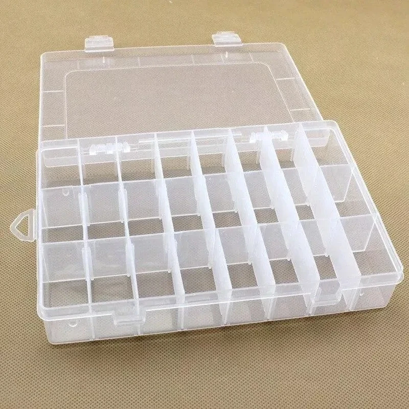 Hot Sale New Practical Adjustable Plastic 24 Compartment Storage Box Case Bead Rings Jewelry Display Organizer
Hot Sale New Practical Adjustable Plastic 24 Compartment Storage Box Case Bead Rings Jewelry Display Organizer