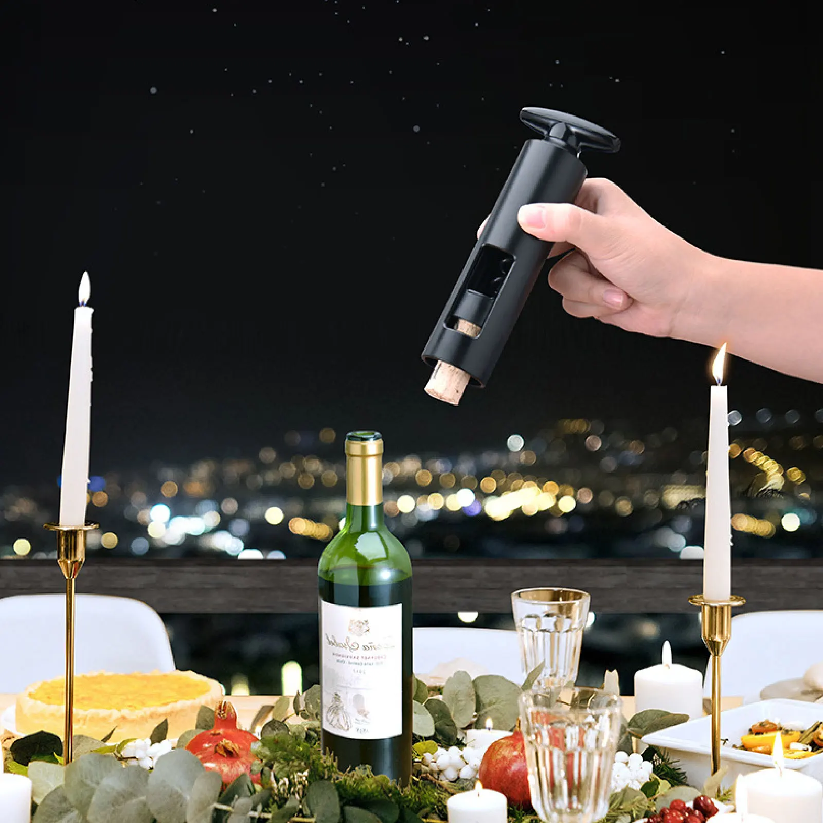 Wine Opener Bottle Corkscrew With Foil Cutter Labor Saving Wine Manual Corkscrew Opener Suit For Kitchen Party Bar
Wine Opener Bottle Corkscrew With Foil Cutter Labor Saving Wine Manual Corkscrew Opener Suit For Kitchen Party Bar