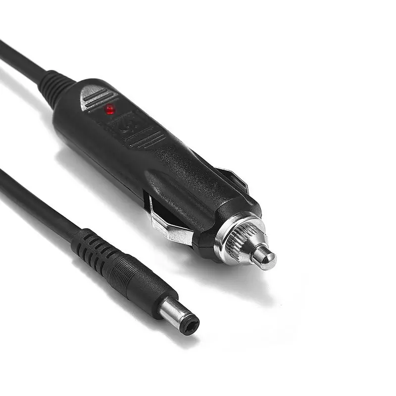 12V 24V DC 5 5mm x 2 Автомобильный адаптер питания штепсельная вилка 18AWG 1 m кабель батарея