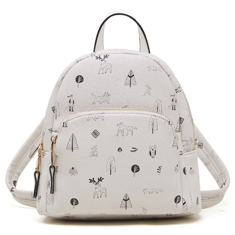 Фото Кожаный школьный рюкзак для женщин 2020 Модный водонепроницаемый - купить