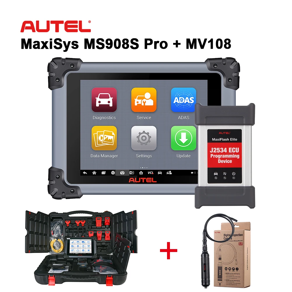 Autel MS908S Pro Auto Diagnostic Tool with MV108 & J2534 ECU Programming Car OBD2 Scanner All System Diagnosis Better Than MK908
Autel MS908S Pro Auto Diagnostic Tool with MV108 & J2534 ECU Programming Car OBD2 Scanner All System Diagnosis Better Than MK908