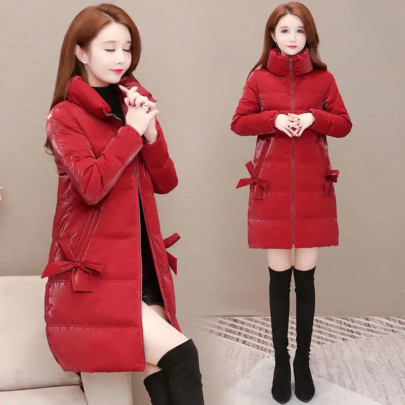 Women 2021 Winter New Warm Glossy Waterproof Coats Female Long White Duck Down Jackets Ladies Stand Collar Slim Overcoats R213
Women 2021 Winter New Warm Glossy Waterproof Coats Female Long White Duck Down Jackets Ladies Stand Collar Slim Overcoats R213