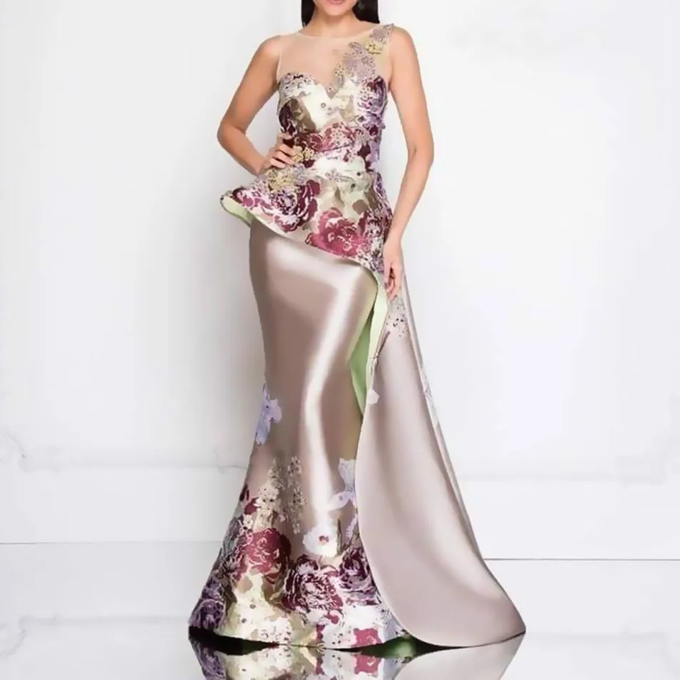 Evening Women's Dress Summer Floral Printed Sleeveless Sexy Dresses 2021 Elegant Club Party Shinny Mermaild Dress Vestidos
Evening Women's Dress Summer Floral Printed Sleeveless Sexy Dresses 2021 Elegant Club Party Shinny Mermaild Dress Vestidos