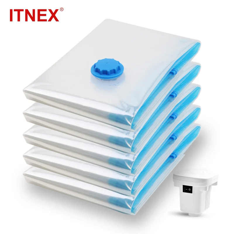 Вакуумные пакеты для хранения одежды, 3 шт., с клапаном, прозрачная рамка, складной, компактный герметичный пакет 
Вакуумные пакеты для хранения одежды, 3 шт., с клапаном, прозрачная рамка, складной, компактный герметичный пакет