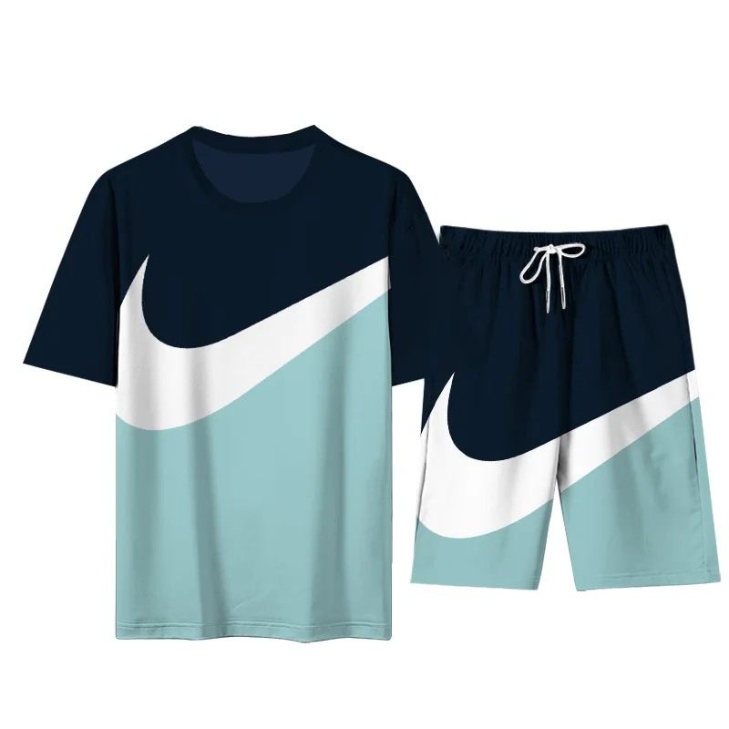 Men's summer short-sleeved shorts two-piece shorts suit T-shirt brand sports loose and comfortable high street trend men's
Men's summer short-sleeved shorts two-piece shorts suit T-shirt brand sports loose and comfortable high street trend men's