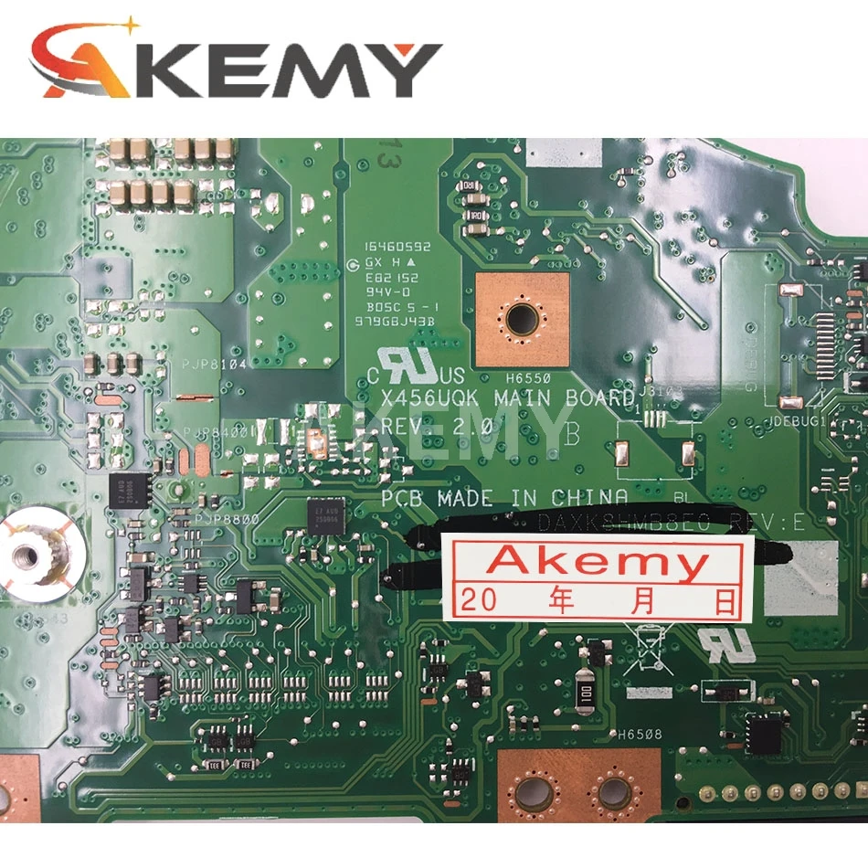 Akemy X456UAK Laptop motherboard For Asus VivoBook X456UA X456UV X456UQk X456UAM X456UVK mainboard 4GB-RAM I5-7200U DDR4
Akemy X456UAK Laptop motherboard For Asus VivoBook X456UA X456UV X456UQk X456UAM X456UVK mainboard 4GB-RAM I5-7200U DDR4