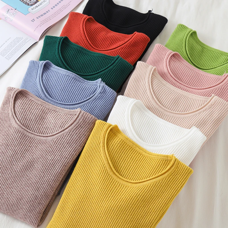 Korean Sweater Women Knitted Sweaters for Women Long Sleeve Basic White Sweater Plus Size Autumn Woman Knit Pullover Sweaters XL
Korean Sweater Women Knitted Sweaters for Women Long Sleeve Basic White Sweater Plus Size Autumn Woman Knit Pullover Sweaters XL
