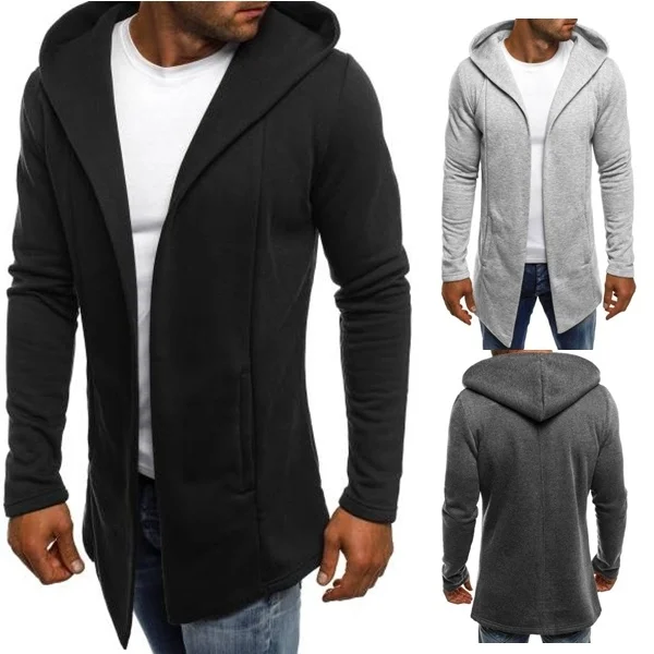 Мужской спортивный кардиган ZOGAA, универсальный кардиган с капюшоном и длинными рукавами, Осень-зима 
Мужской спортивный кардиган ZOGAA, универсальный кардиган с капюшоном и длинными рукавами, Осень-зима