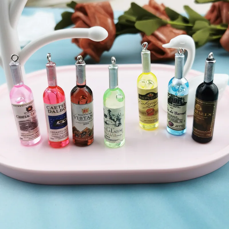 10Pcs 52*12MM 3D Resin Wine Bottle Charms For DIY Making Earrings Necklace Key Chain Accessories Jewelry Findings
10Pcs 52*12MM 3D Resin Wine Bottle Charms For DIY Making Earrings Necklace Key Chain Accessories Jewelry Findings