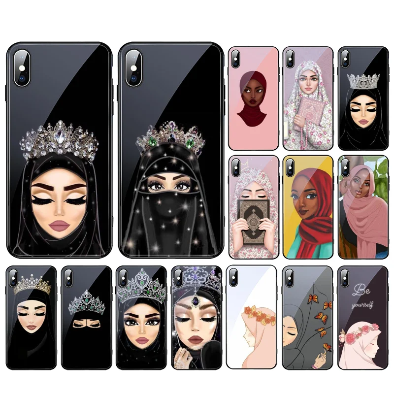 Glass Case For iphone 13 Pro Max For iphone 12 11 Pro Max XS XR X 8 7 Plus SE2 Case Muslim Islamic Gril Woman Hijab Face Crown
Glass Case For iphone 13 Pro Max For iphone 12 11 Pro Max XS XR X 8 7 Plus SE2 Case Muslim Islamic Gril Woman Hijab Face Crown
