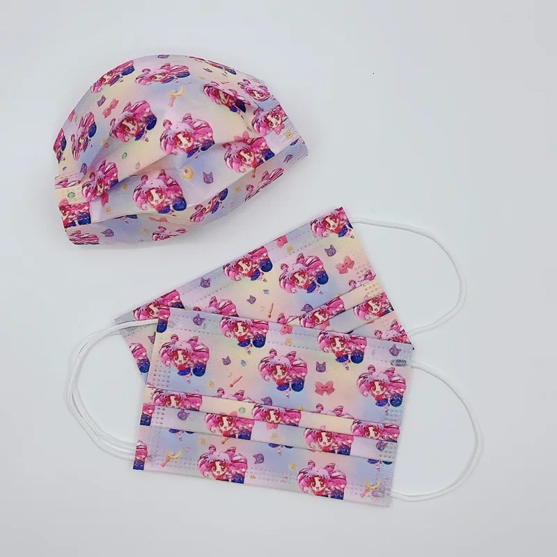 50pcs Anime Sailor Moon Disposable Face Mask Printing Face Mouth Masks 3-layer Anti Dust Breathable Masks Adult Kid Mascarillas
50pcs Anime Sailor Moon Disposable Face Mask Printing Face Mouth Masks 3-layer Anti Dust Breathable Masks Adult Kid Mascarillas