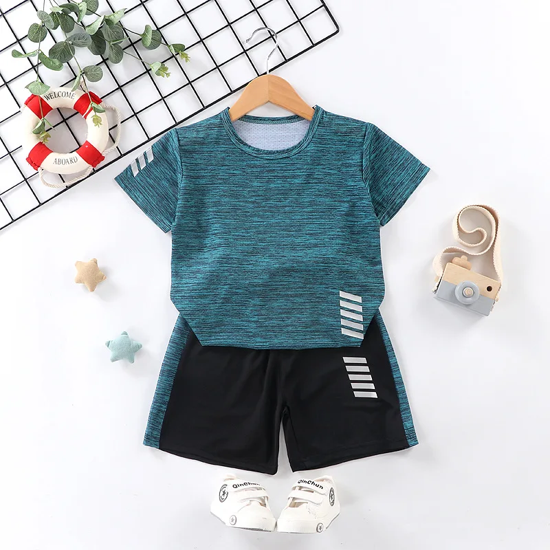 Children's Clothing Sets Running Sportswear Casual Quick-drying Clothes For Boys And Girls Summer New T-shirt Shorts 2pcs/lot
Children's Clothing Sets Running Sportswear Casual Quick-drying Clothes For Boys And Girls Summer New T-shirt Shorts 2pcs/lot