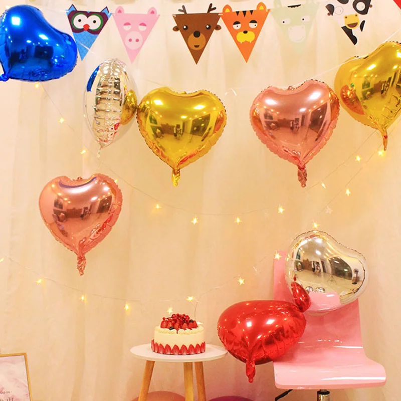 1PC Multi Rose Gold Heart Foil Balloon Helium Balloon Birthday Party Decorations Kids Adult Wedding Valentine's Day Ballon
1PC Multi Rose Gold Heart Foil Balloon Helium Balloon Birthday Party Decorations Kids Adult Wedding Valentine's Day Ballon
