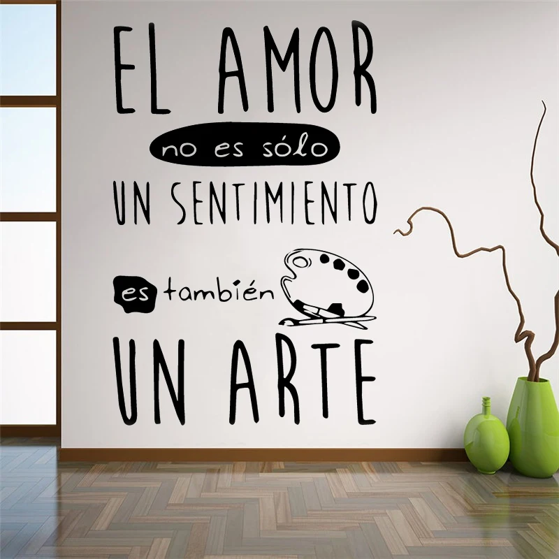 Modern spanish phrases Cartoon Wall Decals Mural Art Poster Decor Living Room Bedroom Removable Background Wall sticker HY1796
Modern spanish phrases Cartoon Wall Decals Mural Art Poster Decor Living Room Bedroom Removable Background Wall sticker HY1796