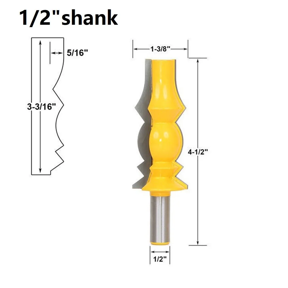1 Pcs Router Bit With 1/2inch Shank 3-3/16inch Reversible Crown Molding Router Bit Line Tenon Cutter For Wood Line Handrails
1 Pcs Router Bit With 1/2inch Shank 3-3/16inch Reversible Crown Molding Router Bit Line Tenon Cutter For Wood Line Handrails