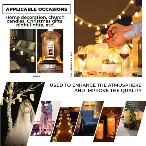 1PC LED Swinging Electronic Candle Lamp LED Flameless Candle Lights Remote Flickering Candles for Home Wedding Birthday Party
1PC LED Swinging Electronic Candle Lamp LED Flameless Candle Lights Remote Flickering Candles for Home Wedding Birthday Party